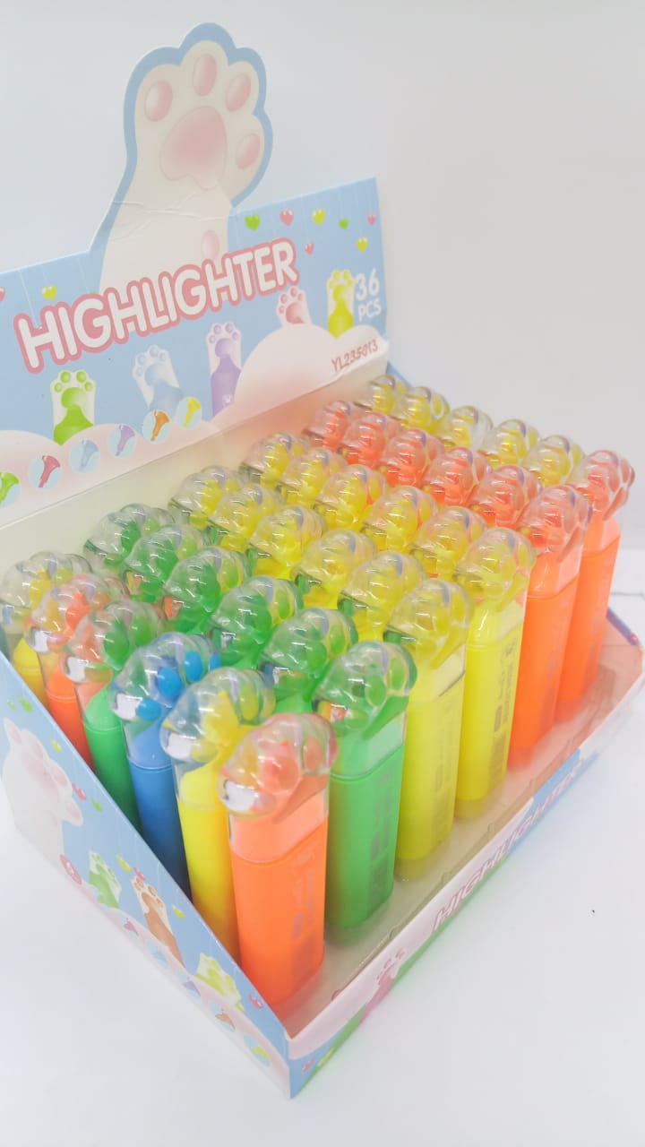 RESALTADOR HUELLAS 5 COLORES - YL235013 - Imagen 1