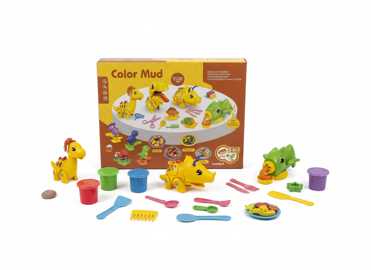 JUEGO DE MASA DE DINOSAURIOS PARA NIÑOS -627