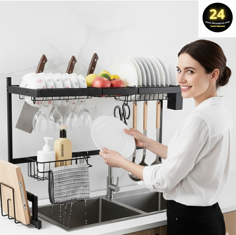 ORGANIZADOR DE LOZA KITCHEN RACK -0667- - Imagen 1