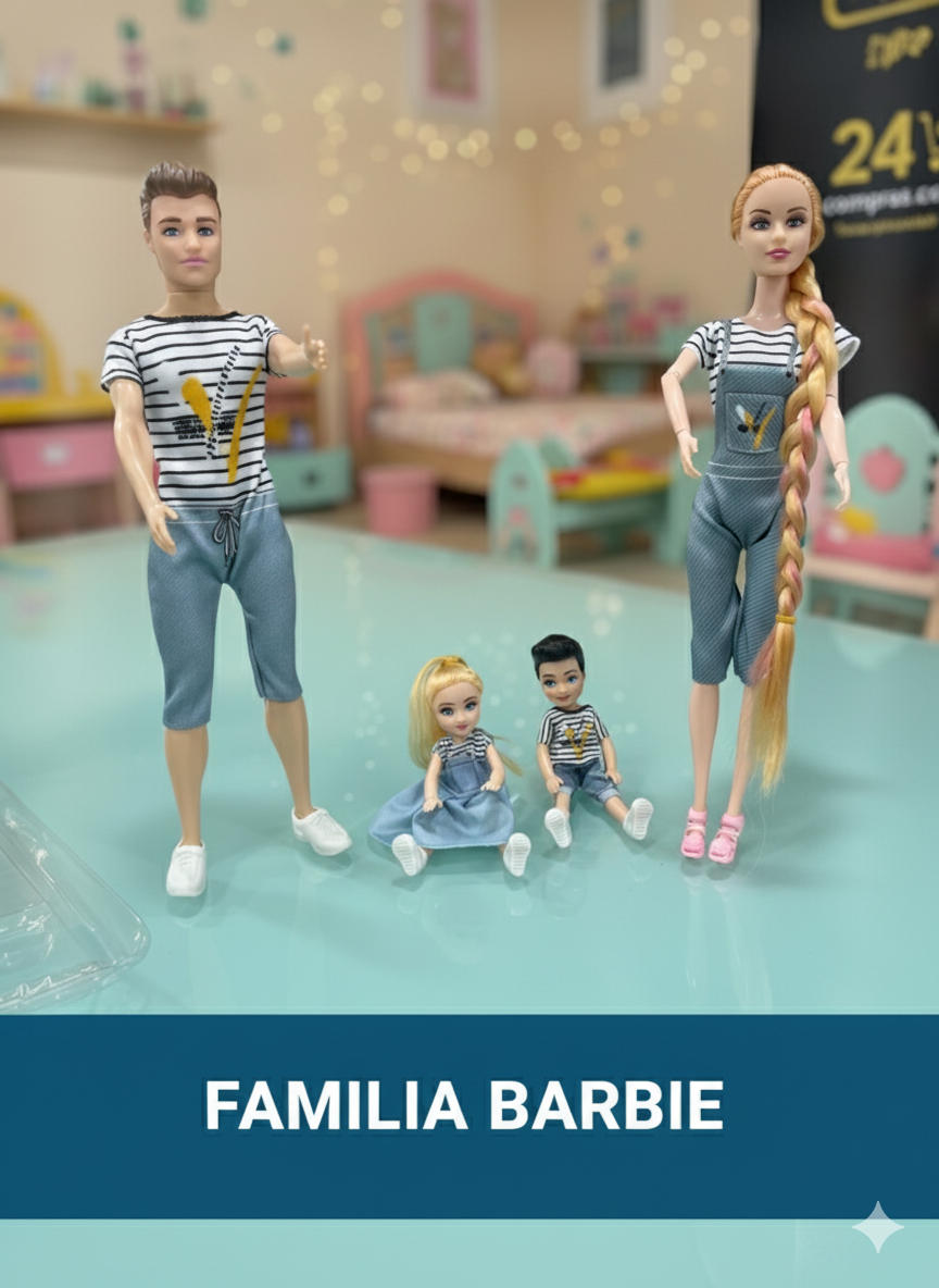 JUGUETE FAMILIA BARBIE/ REF- QZ666A-1 - Imagen 1