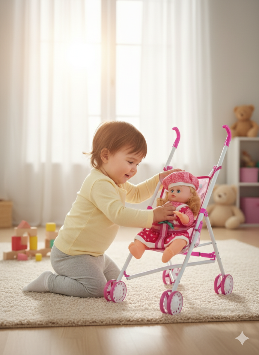 MUÑECA BEBÉ CON COCHE/ REF-6666-5 - Imagen 3