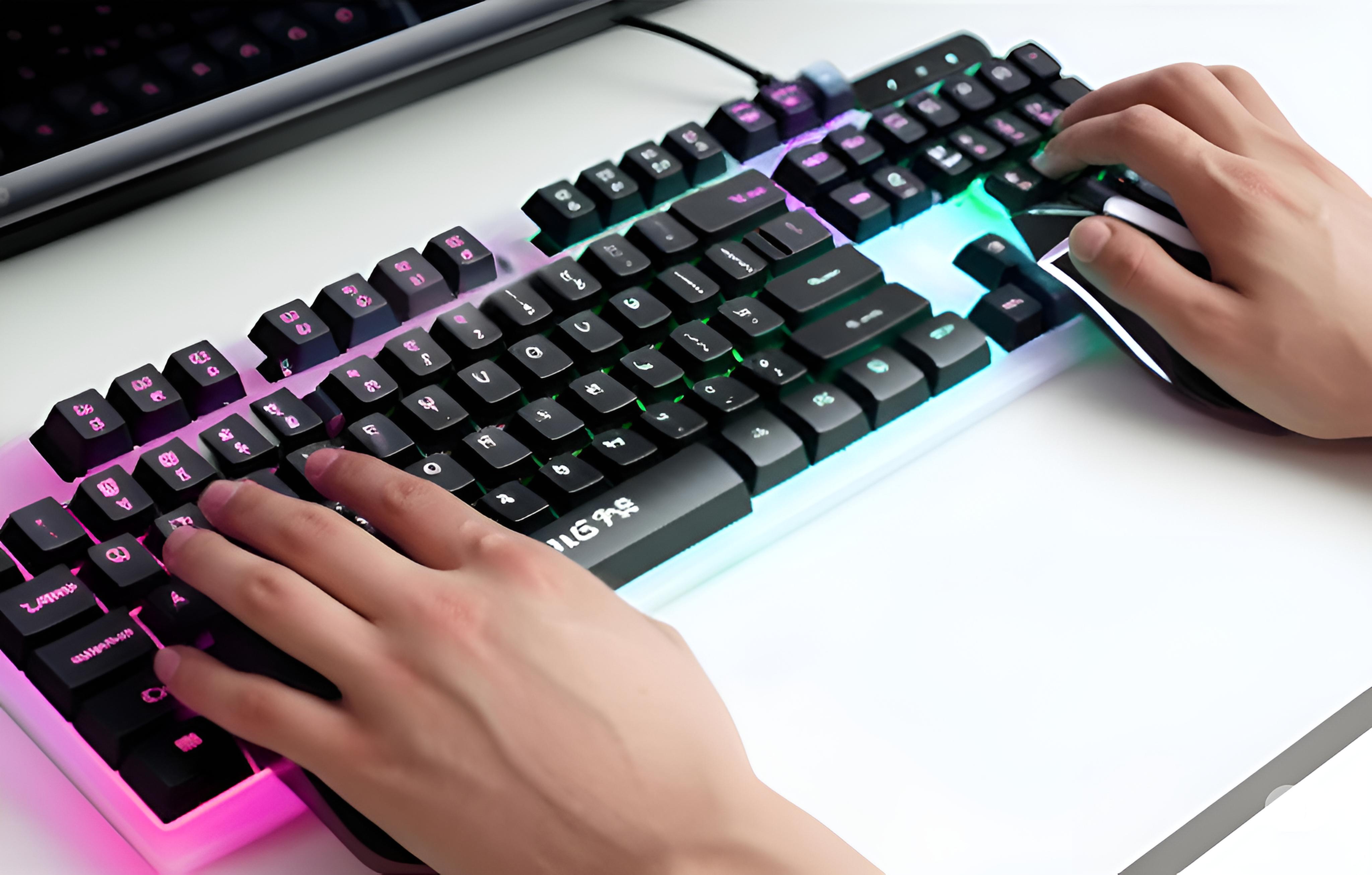 TECLADO MECANICO PARA VIDEOJUEGOS CON MOUSE - T6 059- 0469 - Imagen 3