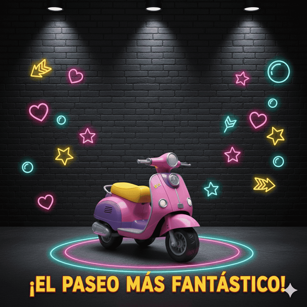 JUGUETE MOTO VESPA NIÑA/ REF- 9090C-10 - Imagen 1