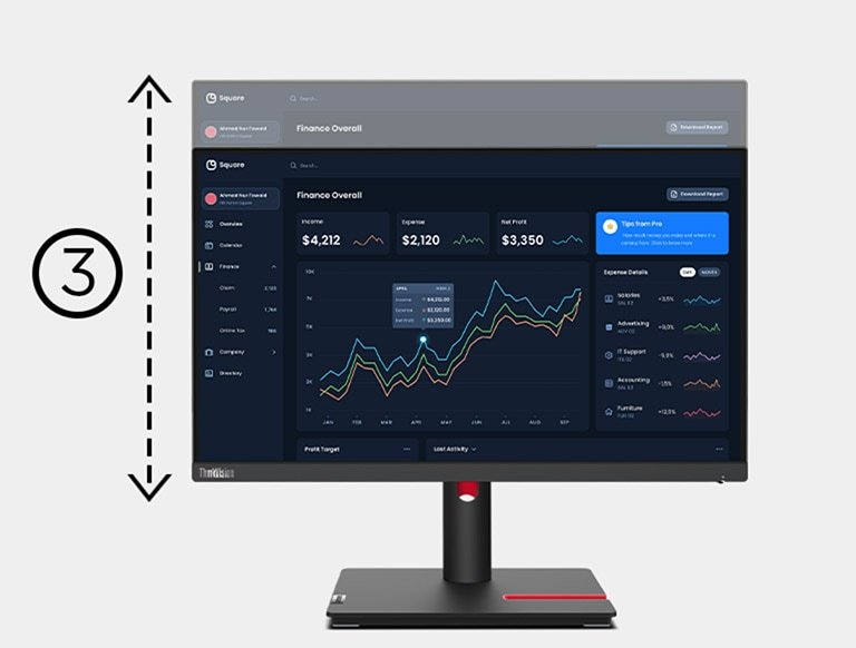 MOTINOR THINKVISION 22" GIRATORIO 360° (REACONDICIONADO 6 MESES GARANTÍA) - Imagen 2