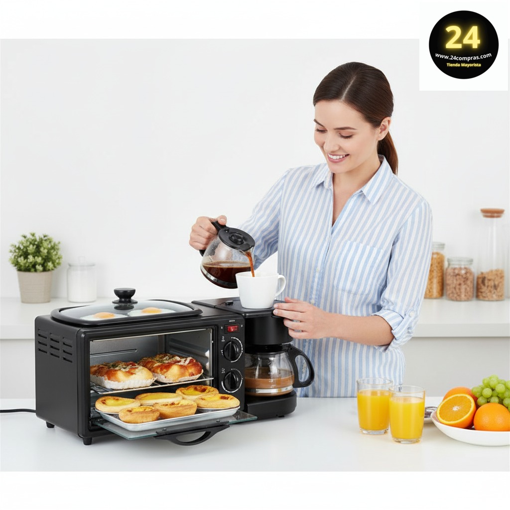 HORNO SOKANI 3 EN1 BREAKFAST MAKER -SK 145-