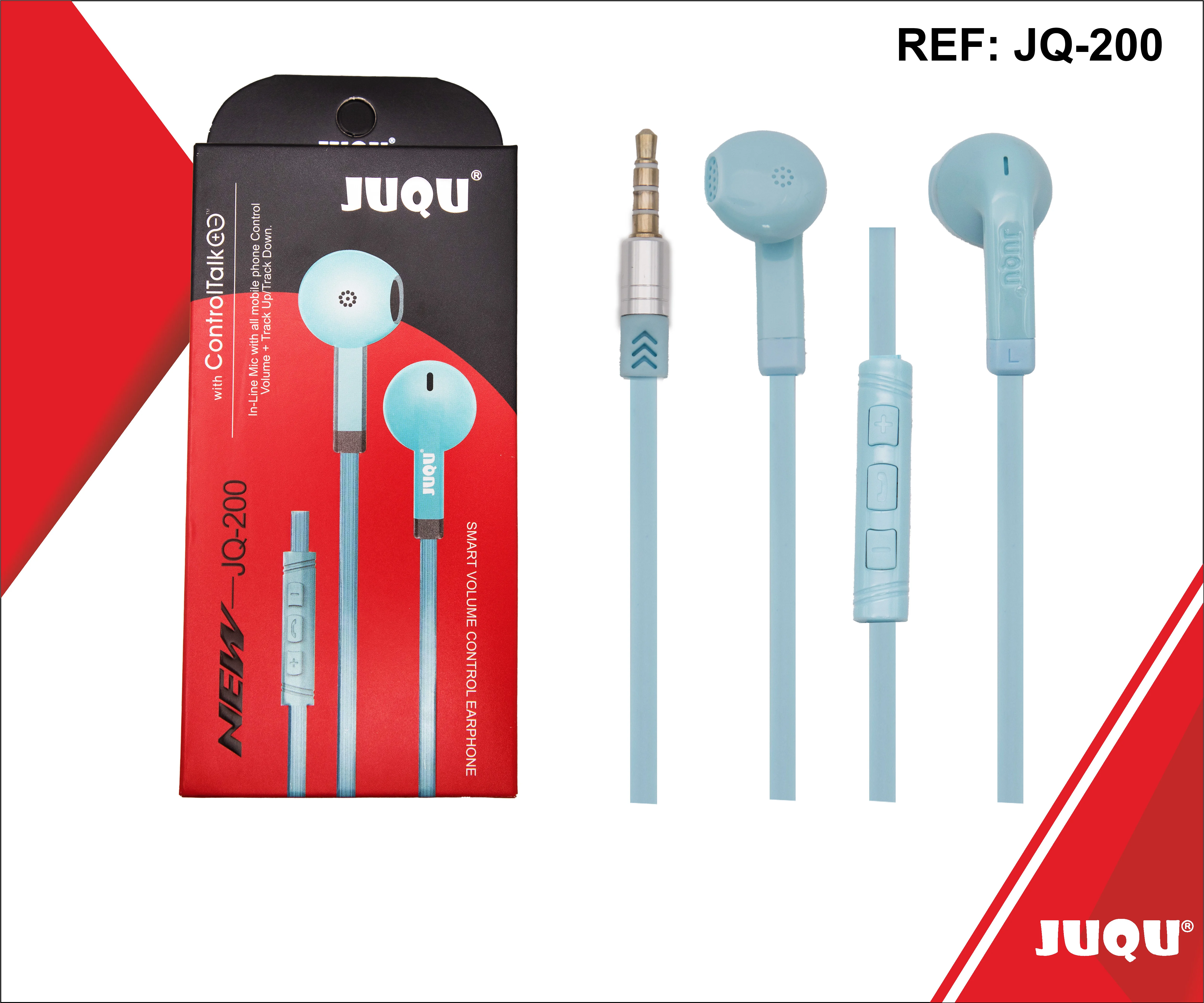 Auriculares con Cable JUQU JQ-200 – ControlTalk™
