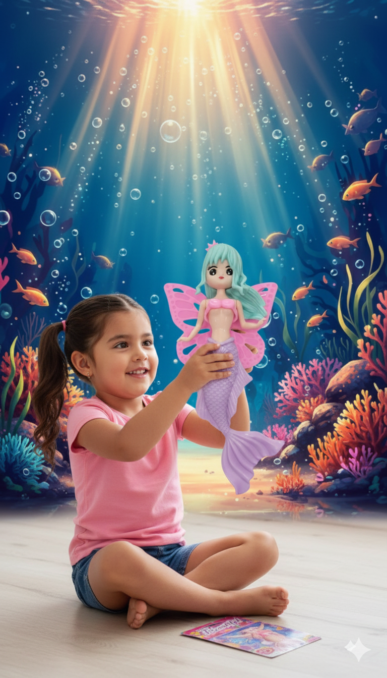 JUGUETE SIRENITA CABELLO LARGO /REF-02025 - Imagen 2