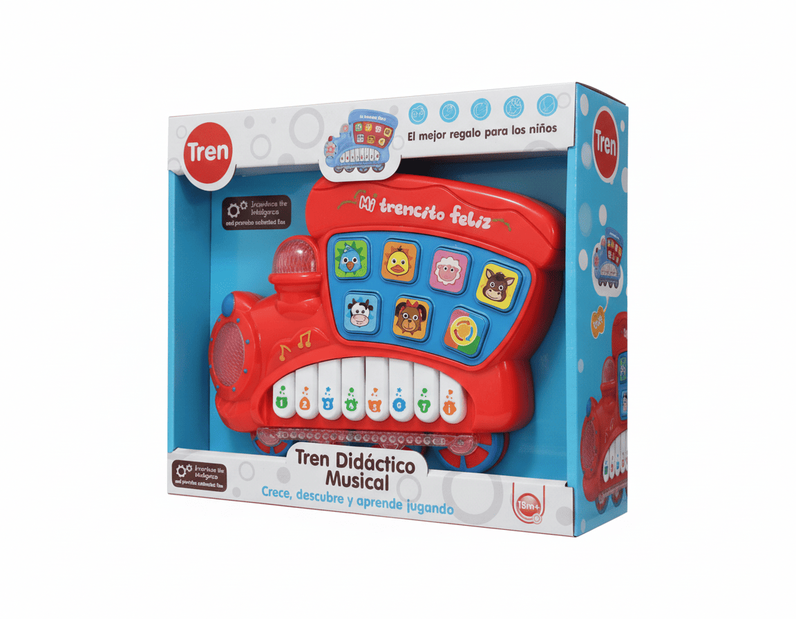 PIANO TREN INTERACTIVO – SONIDOS DE ANIMALES Y NÚMEROS 131 - Imagen 1