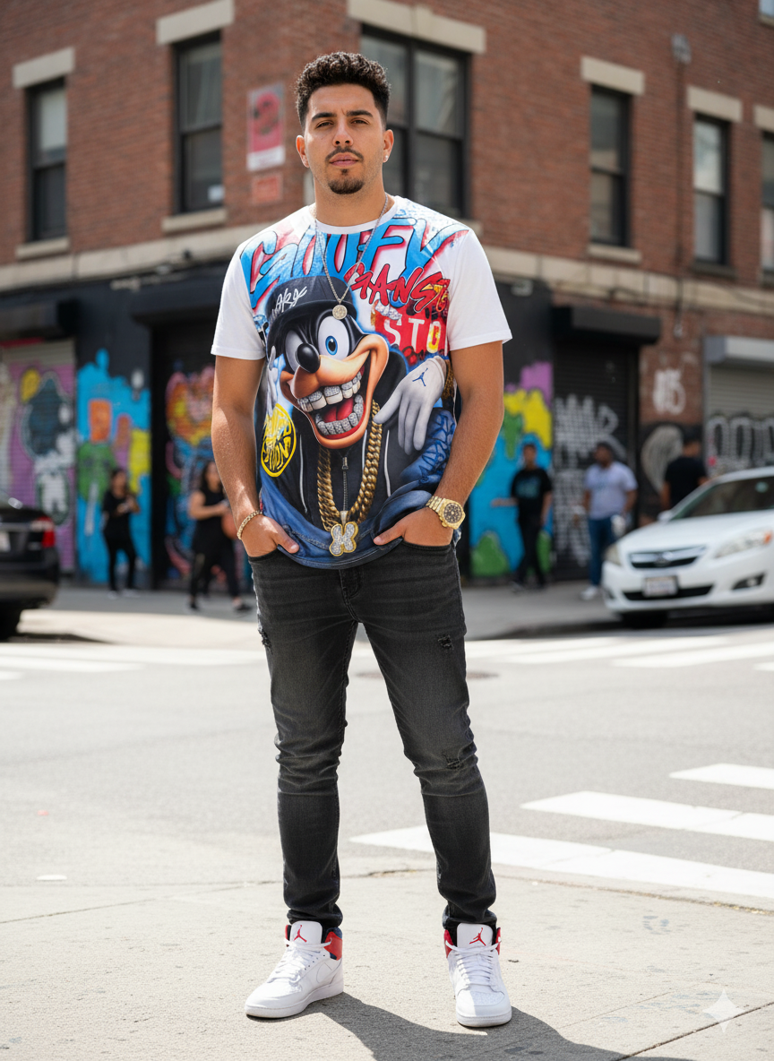 CAMISETA ESTAMPADA PARA HOMBRE TALLA UNICA REFERENCIA-1000 - Imagen 1