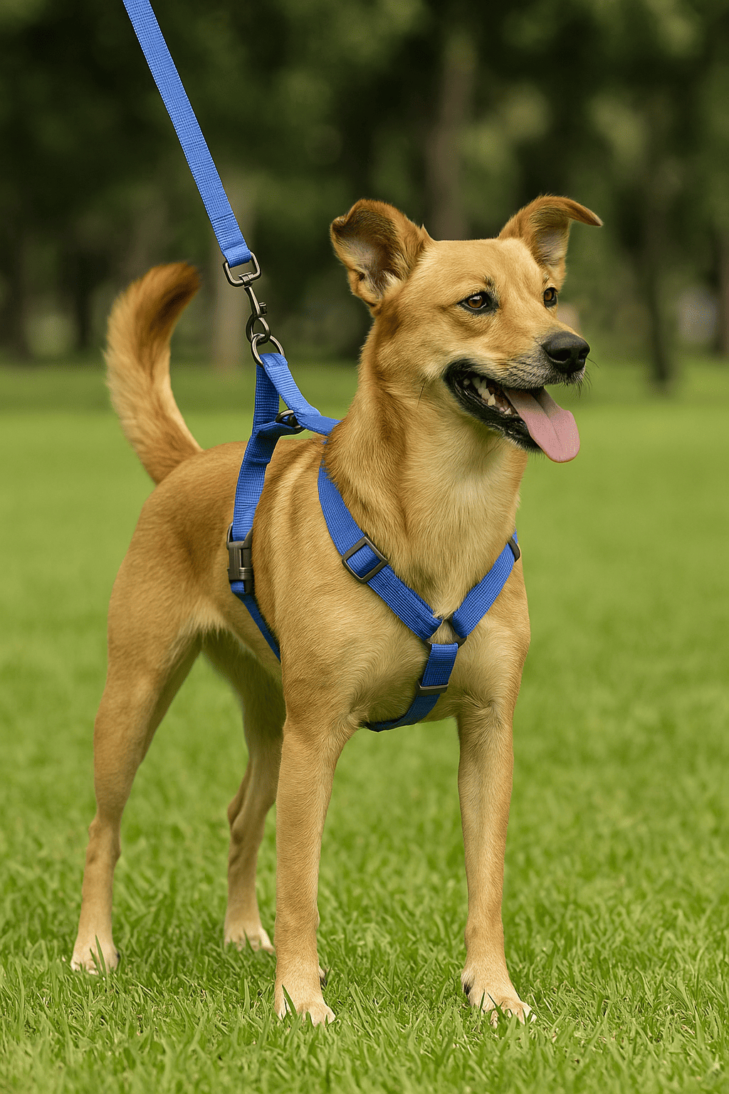 ARNÉS AJUSTABLE Y CORREA PARA PERRO MEDIANO MP1080 - Imagen 1