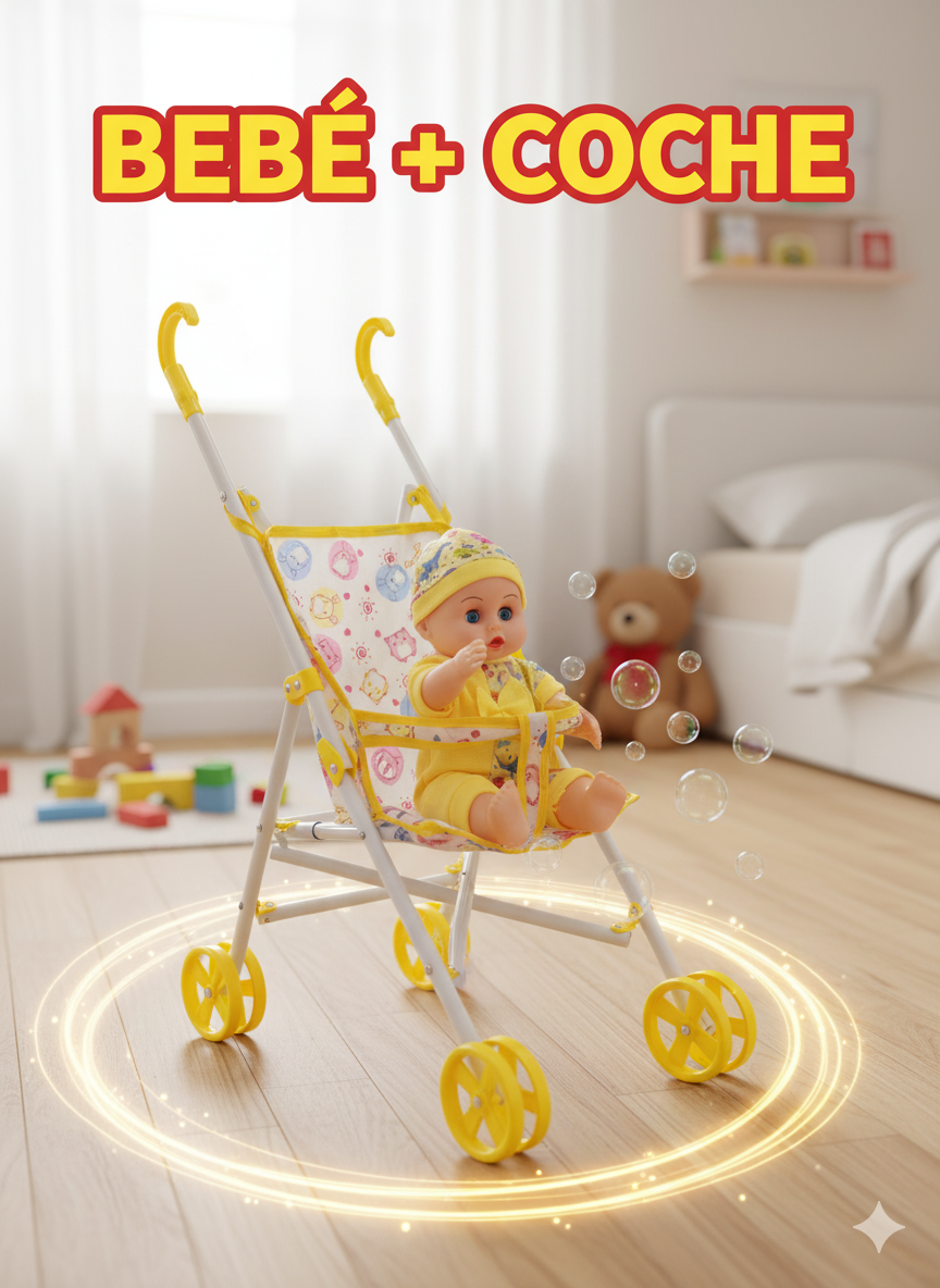 MUÑECA ANGEL BABY COCHE /REF-62115-12 - Imagen 2