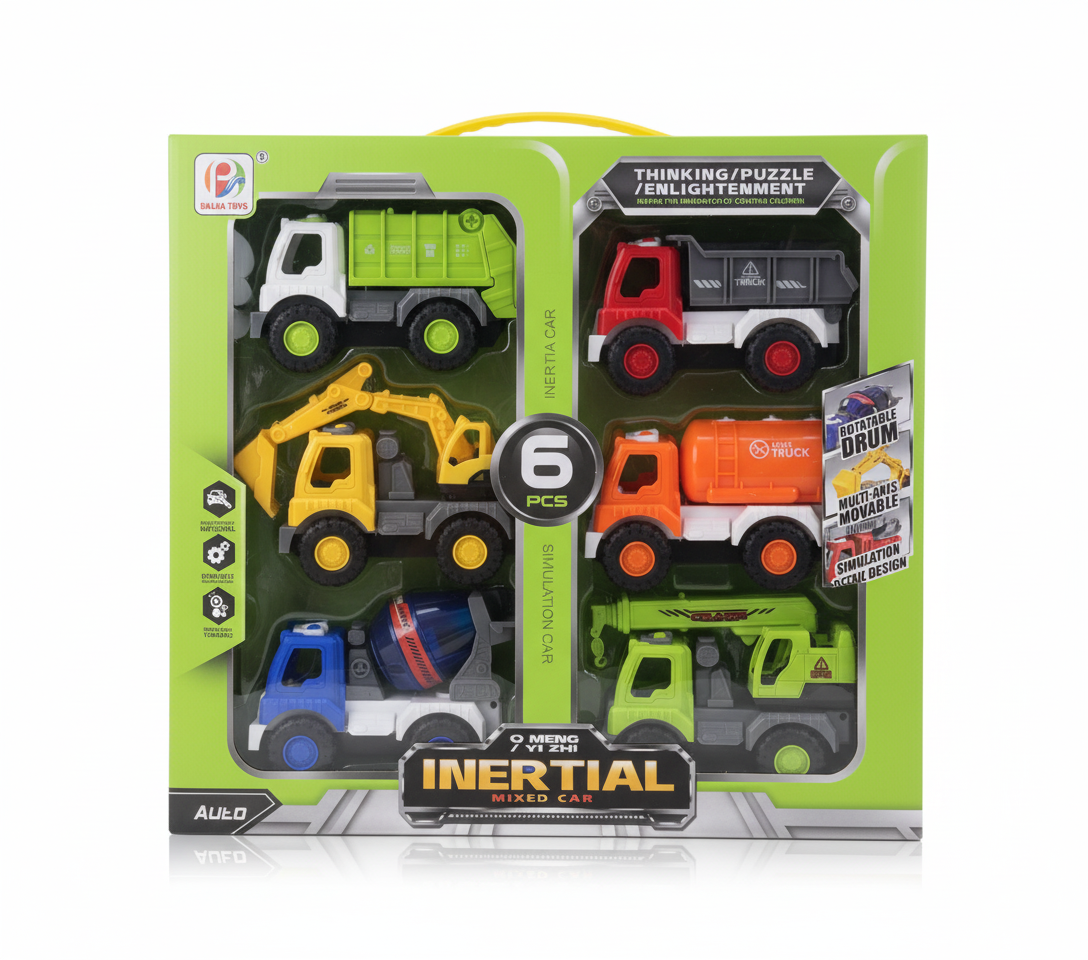 SET DE DE JUGUETES DE VEHICULOS DE CONSTRUCCION -BJ637A - Imagen 1