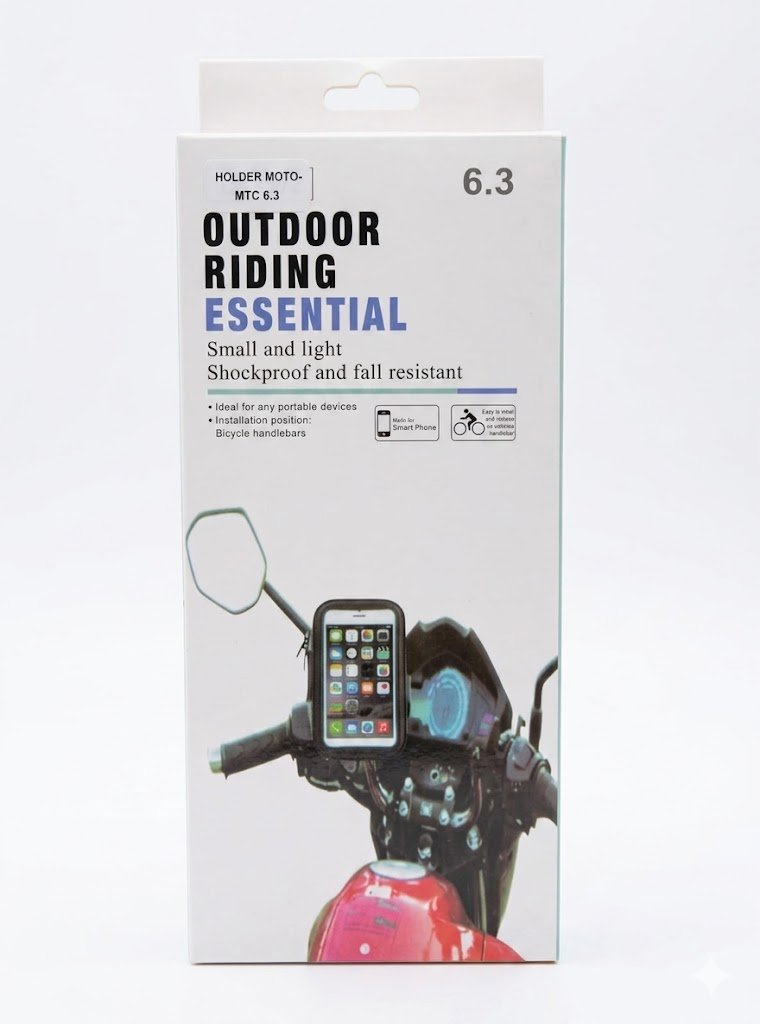 SOPORTE DE CELULAR IMPERMEABLE PARA MOTO Y BICICLETA