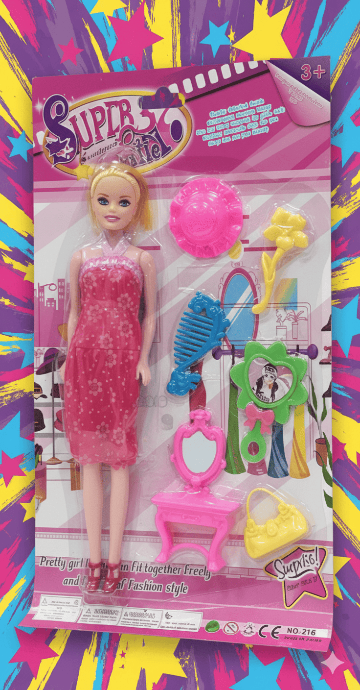 MUÑECA BARBIE CON ACCESORIOS / REF - 216 - Imagen 1