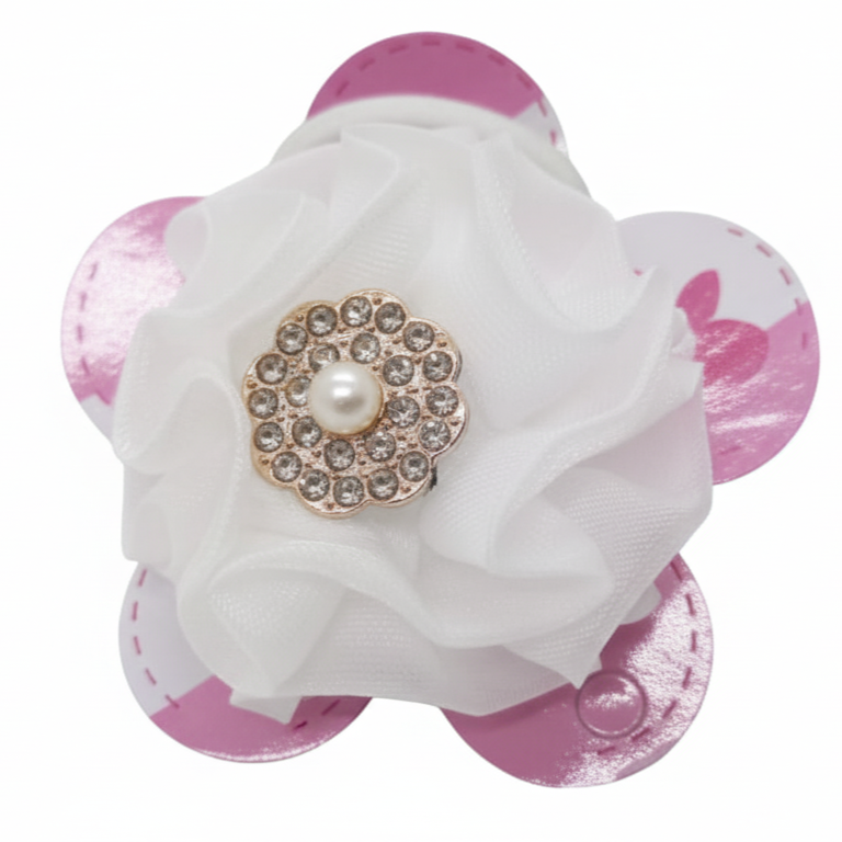 MOÑA POMPON BLANCO METALICO  - FAN-523 - Imagen 1