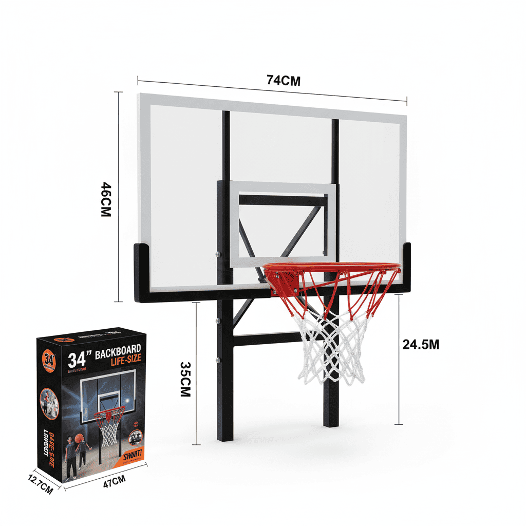 TABLERO BALONCESTO DE 34" -  666-AHE6A - Imagen 2