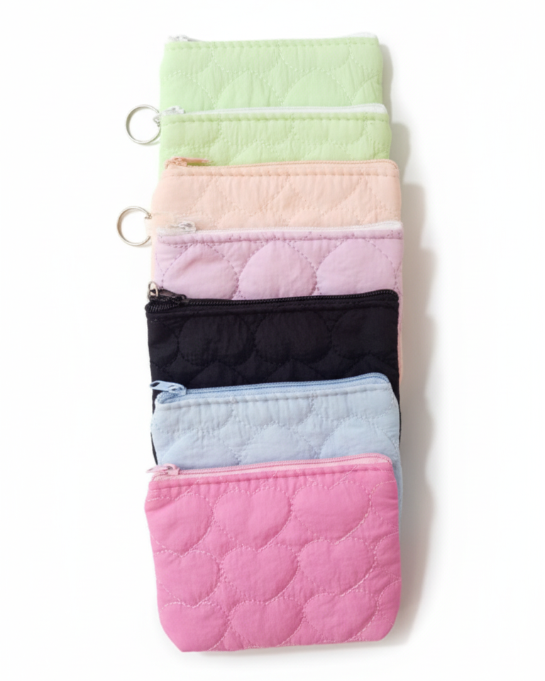 MONEDERO ACOLCHADO CORAZONES - 6 COLORES - FAN-534 - Imagen 2