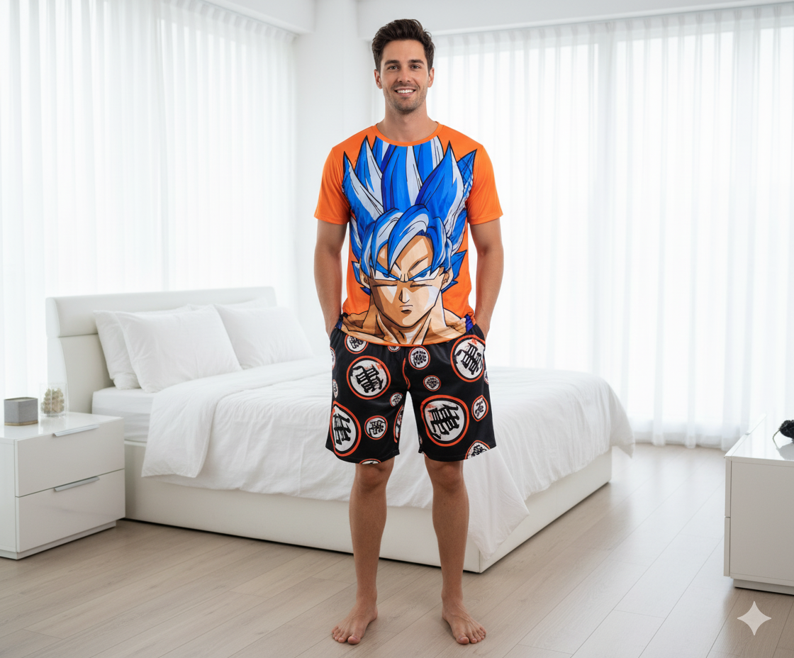 PIJAMA PARA HOMBRE PANTALONETA+CAMISETA MANGA CORTA / REFERENCIA-1007 - Imagen 1