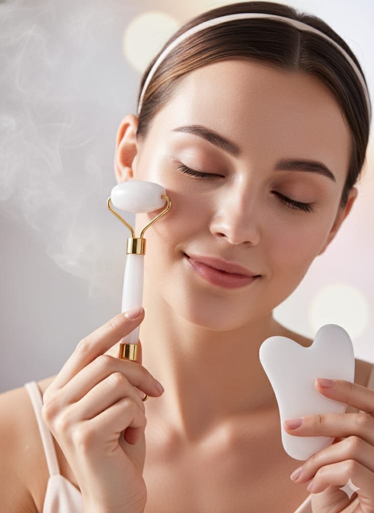 RODILLO FACIAL+PIEDRA GUASHA - Imagen 2