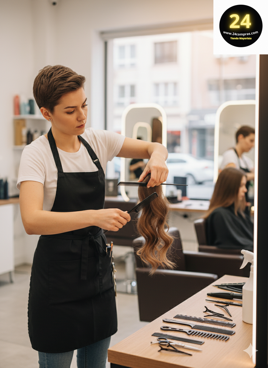 KIT DE 6 PEINES LISOS PARA EL CABELLO ZJ220857 - Imagen 1