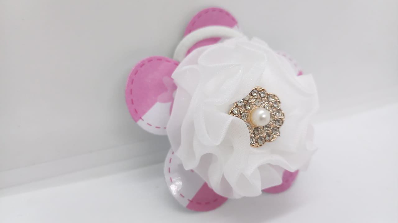 MOÑA POMPON BLANCO METALICO  - FAN-523 - Imagen 2