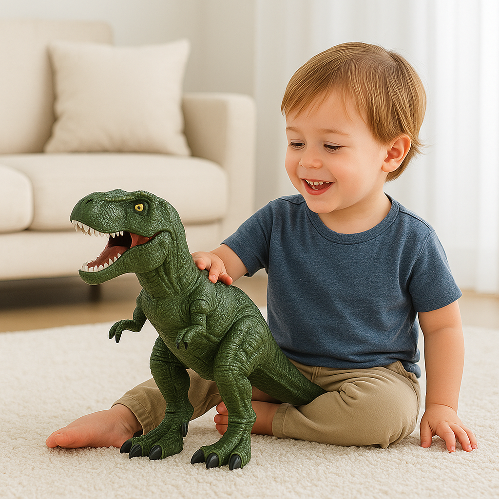 DINOSAURIO REX PONE HUEVOS CON LUZ LED NY031-B - Imagen 1