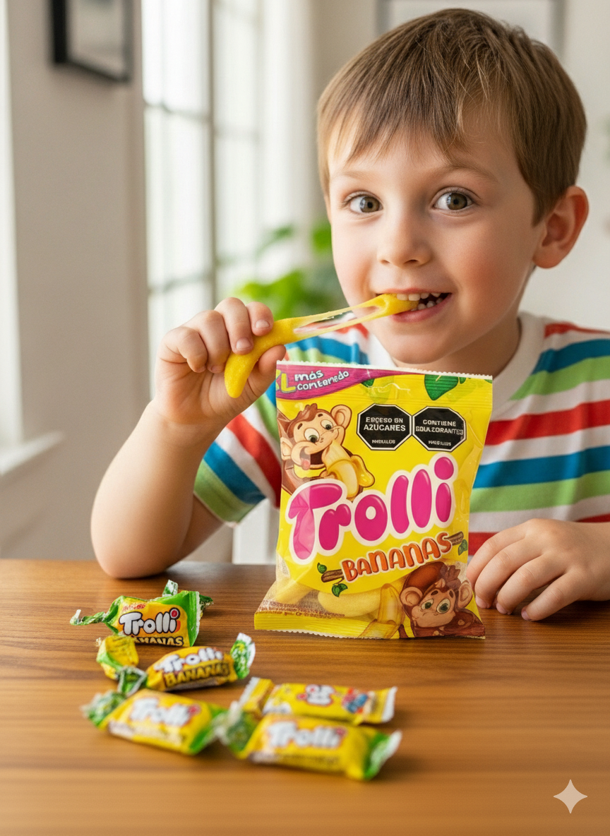 PAQUETICO DE GOMITAS  TROLLI BANANAS  - 7702174087759 - Imagen 2