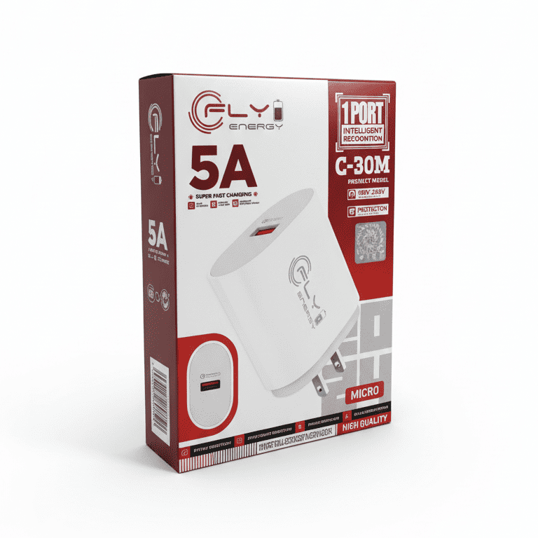 CARGADOR FLY ENERGY USB C CON CABLE TIPO MICRO USB - Imagen 1