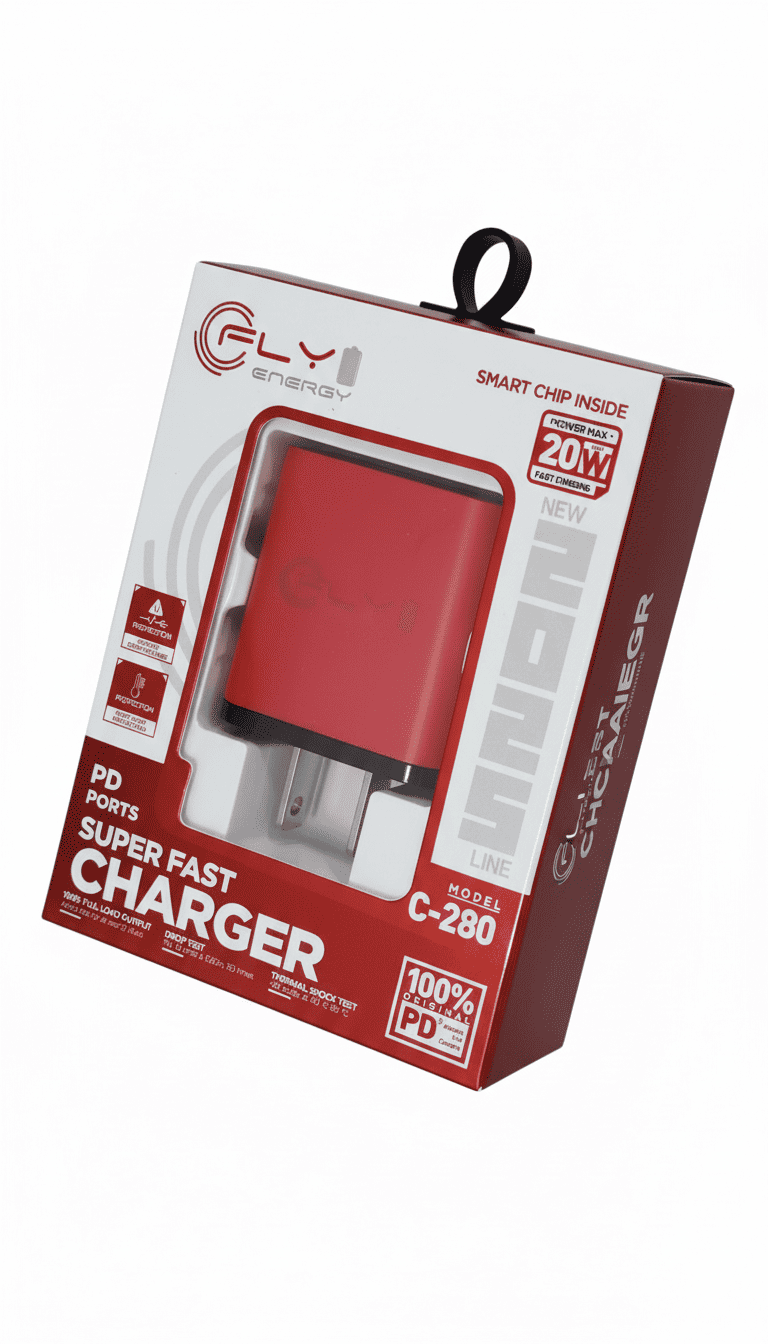 CARGADOR TIPO C 20 W FLY C-280 CON TECNOLOGÍA DE CARGA SEGURA C-280 - Imagen 1