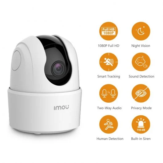 CAMARA DOMO 360° ULTRA IMAGEN 2K ZOOM DIGITAL MICROFONO - Imagen 4