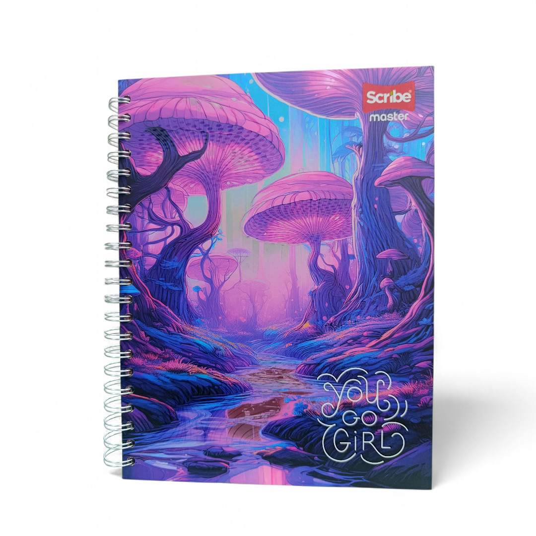 CUADERNO UNIVERSITARIO 7 MATERIAS TAMAÑO GRANDE ARGOLLADO PORTADA ARTÍSTICA - Imagen 2