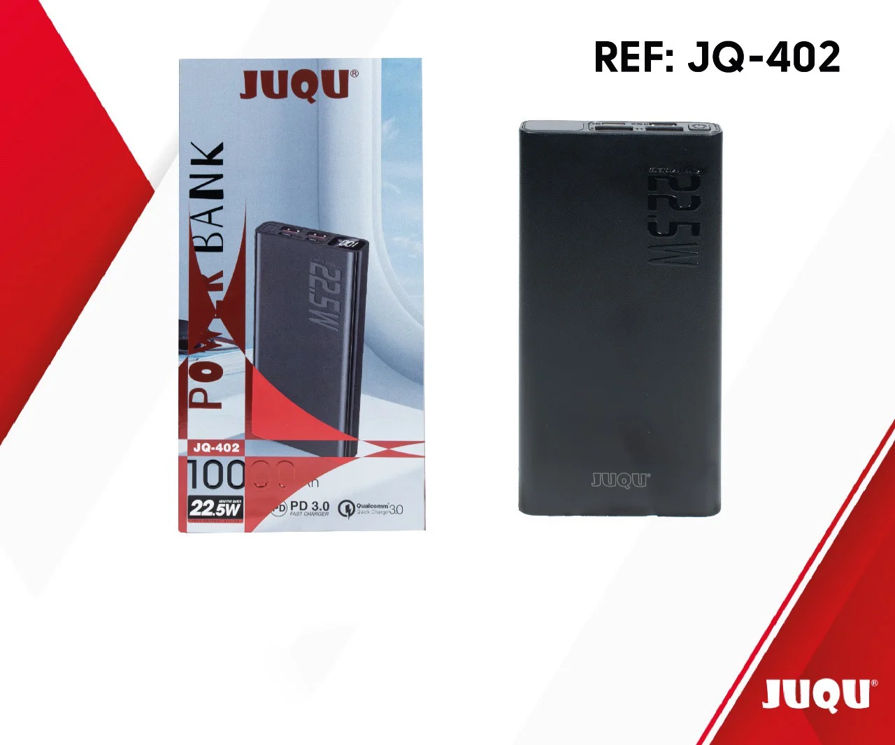 Power Bank JUQU (10.000 mAh) Carga Rápida 22.5W