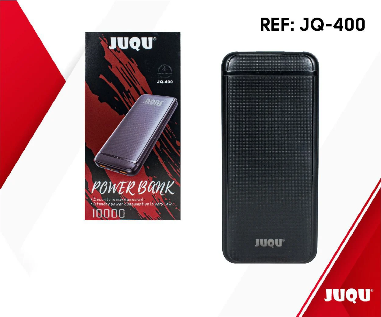 Power Bank JUQU  (10000mAh): Potencia Dual y Versátil