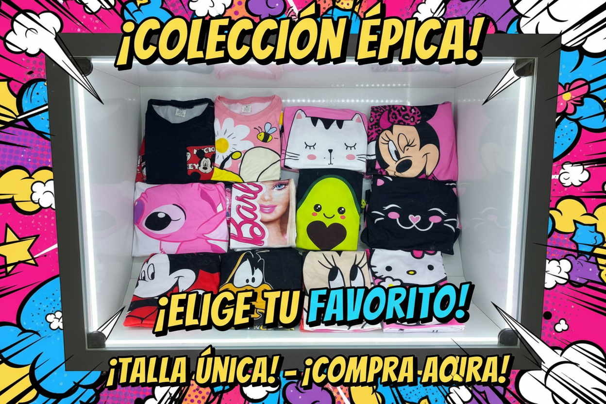 PIJAMA PARA DAMA SHORT+ CAMISETA MANGA CORTA TALLA UNICA  REFERENCIA-1129 - Imagen 2