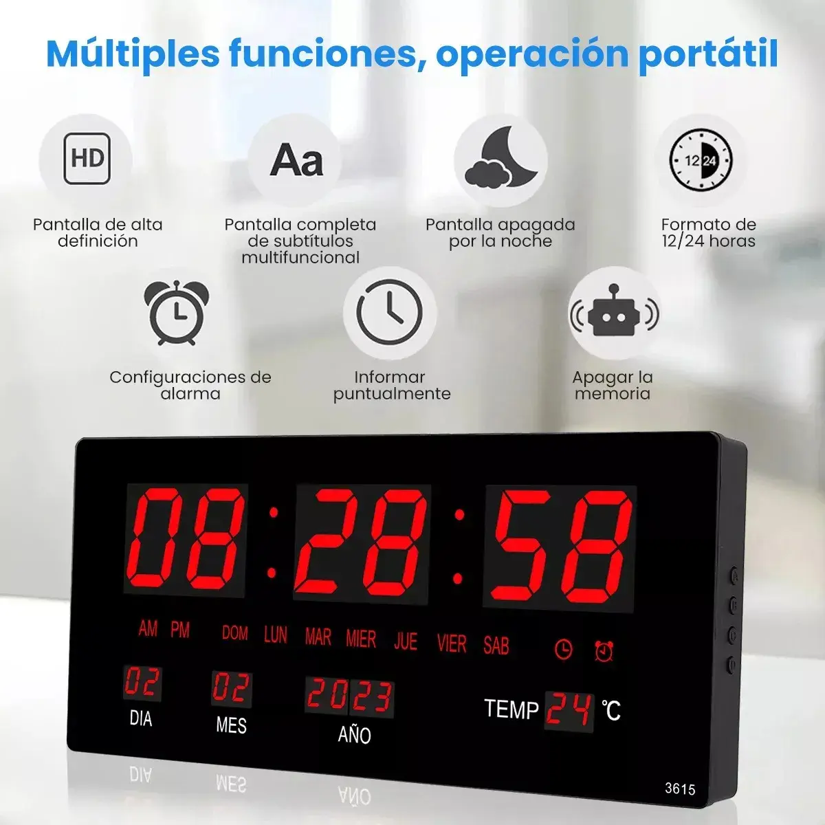RELOJ DIGITAL MULTIFUNCIONAL JH3615