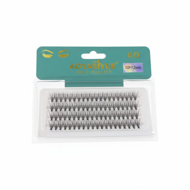 PESTAÑAS INDIVIDUALES 6D  12P/12 MM  - FAN-528 - Imagen 1