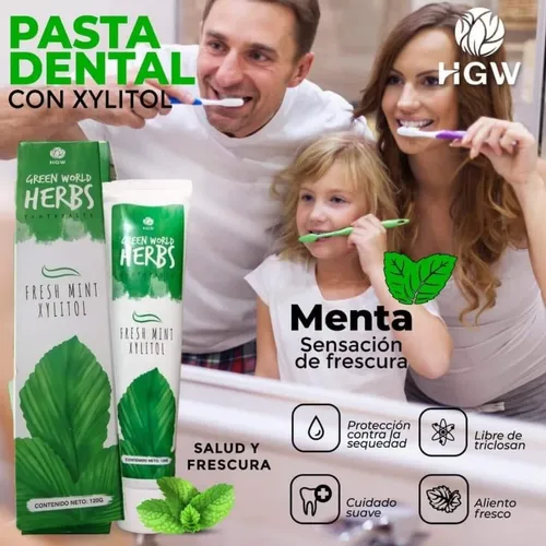 PASTA DENTAL HGW (SIN FLUOR) Contenido neto 120gr