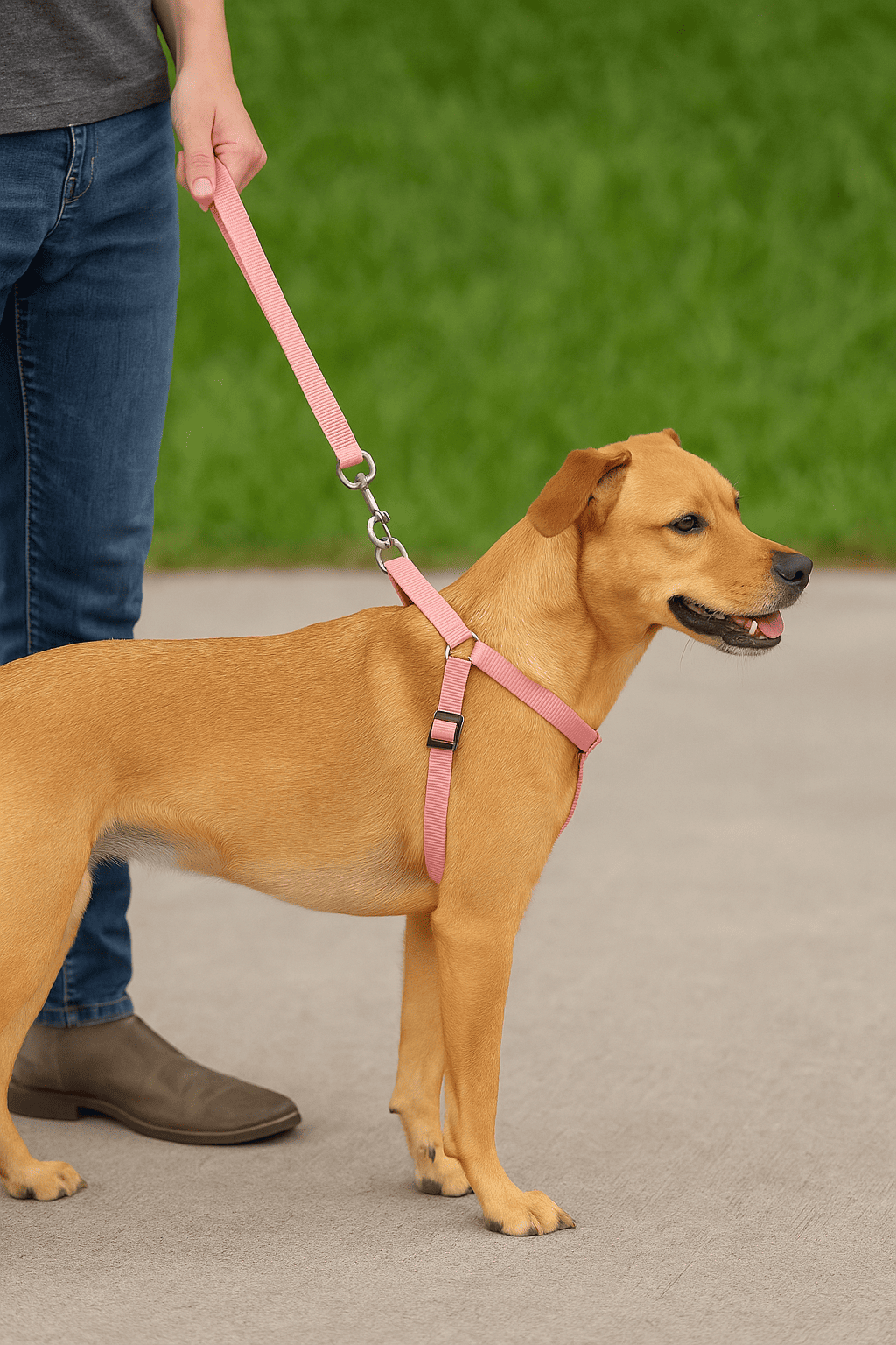 ARNÉS AJUSTABLE Y CORREA PARA PERRO MEDIANO MP 107 - Imagen 1