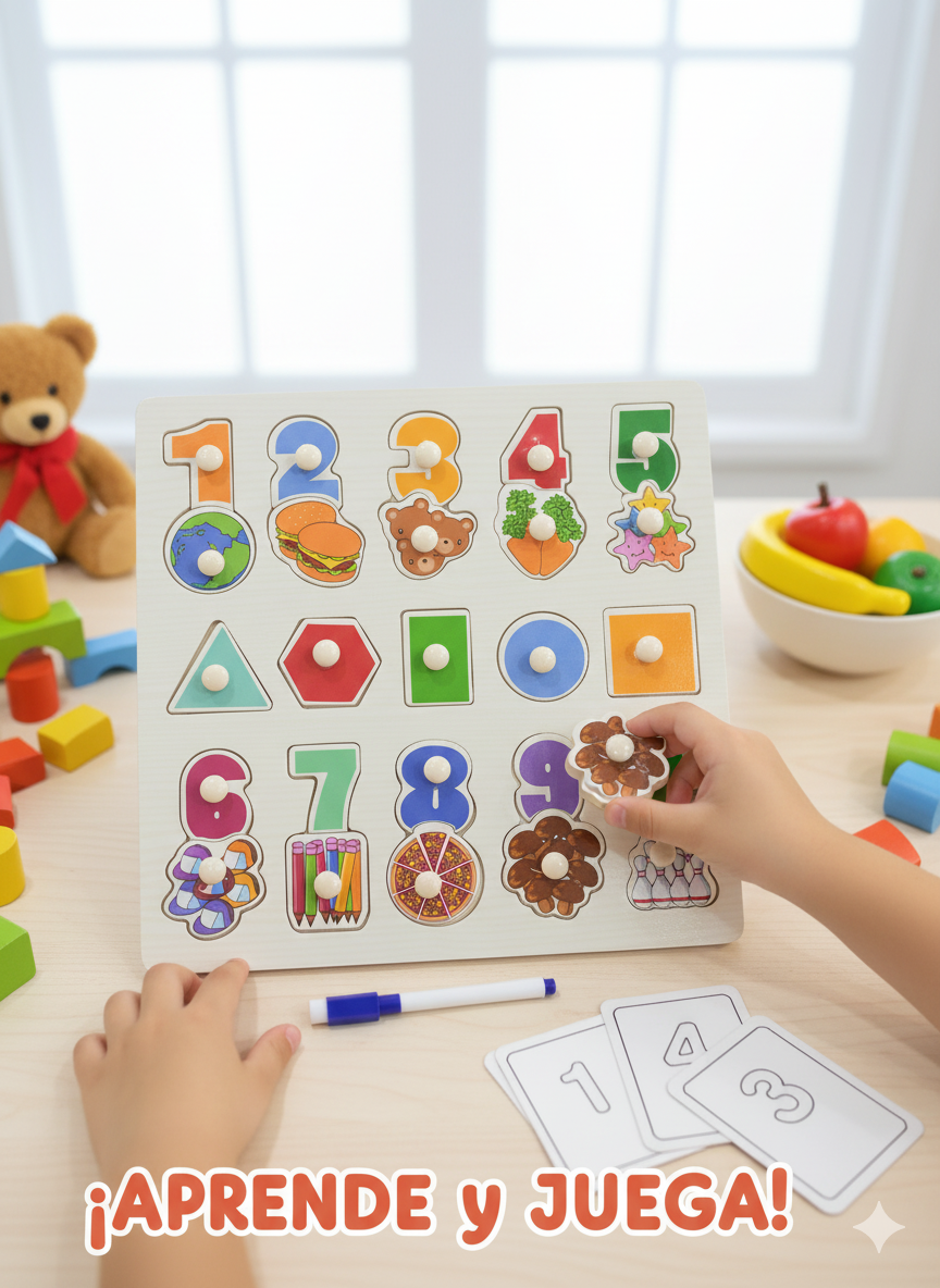 TABLERO DIDACTICO DE NUMERO DE FIGURAS -24312-14 - Imagen 1