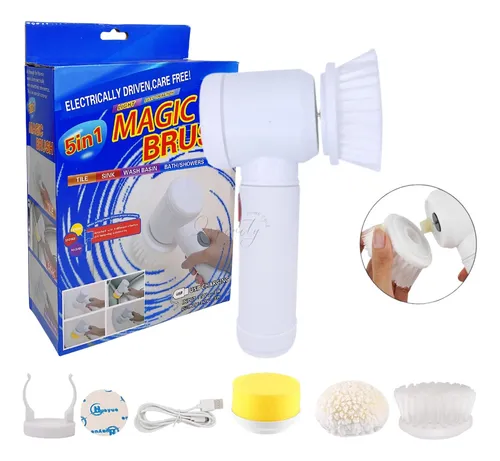 CEPILLO LIMPIADOR ELECTRICO PORTATIL MAGIC BRUSH 5 EN 1 DL168