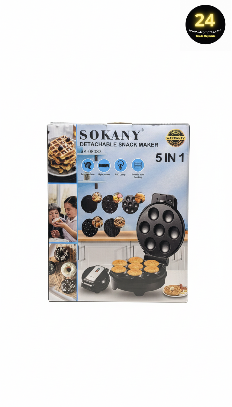 WAFLERA DONERA 5 EN 1 SONAKY SK-08093 - Imagen 3