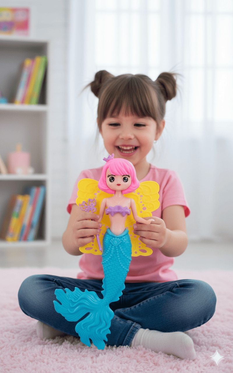 JUGUETE SIRENITA CABELLO CORTO REF/ 02025-1 - Imagen 2