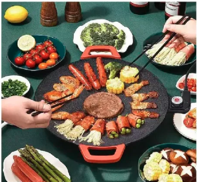 BARBACOA PLANCHA TIPO WOK ELECTRICA