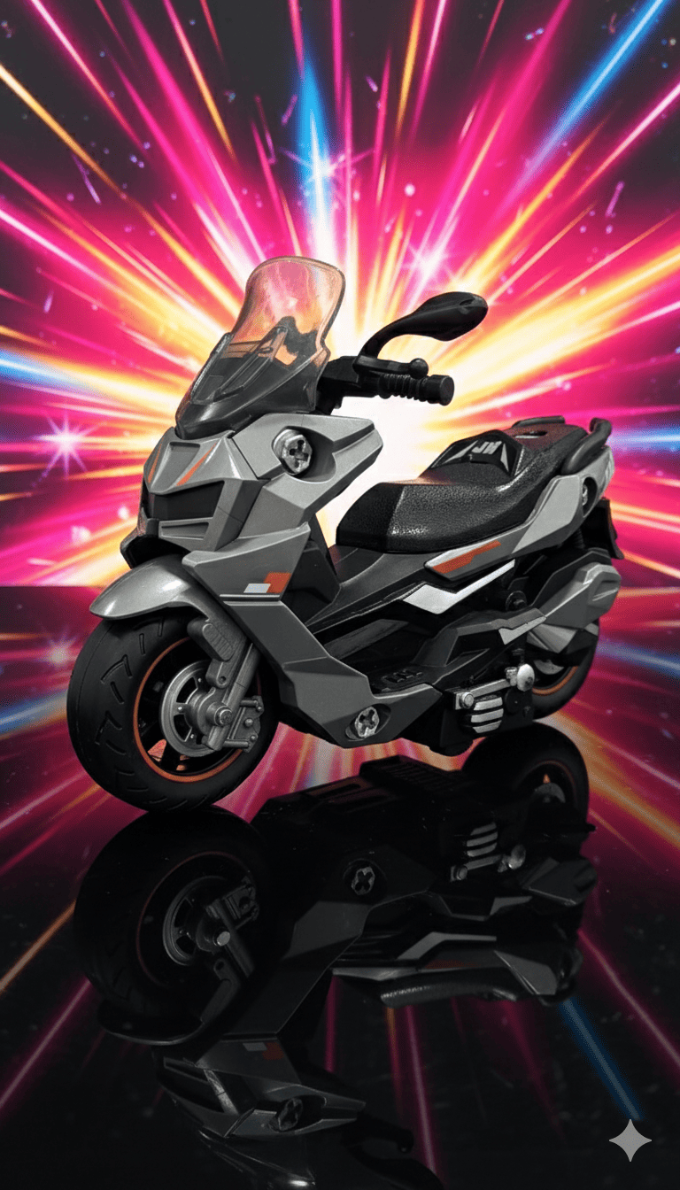 JUGUETE MOTO NEGRA MAX7 REF/- 7070C-3 - Imagen 1