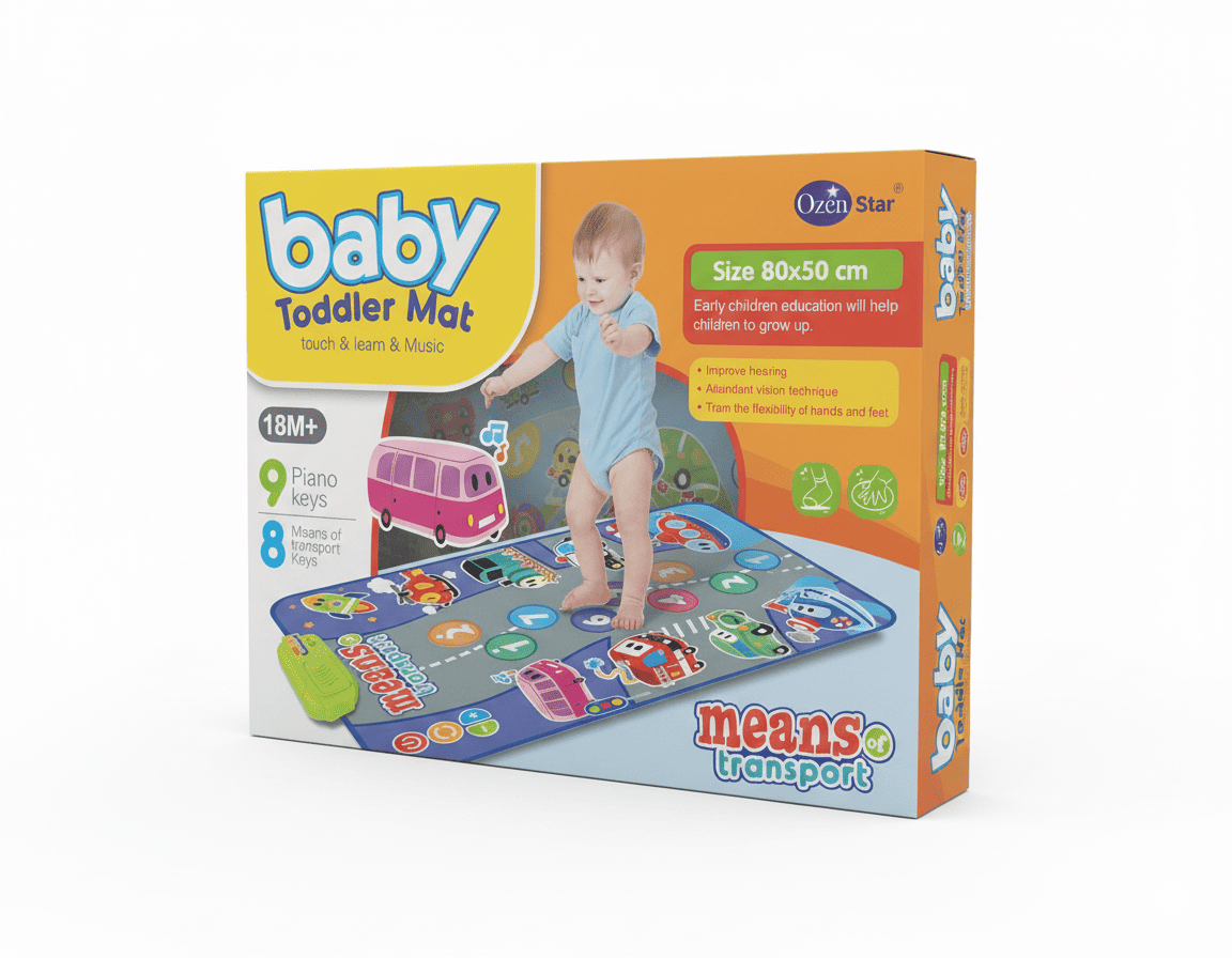 TAPETE DE MUSICA Y APRENDIZAJE PARA BEBÉS Y NIÑOS PEQUEÑOS 757-44 - Imagen 1