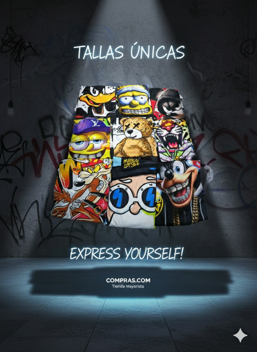 CAMISETA ESTAMPADA PARA HOMBRE TALLA UNICA REFERENCIA-1000 - Imagen 2