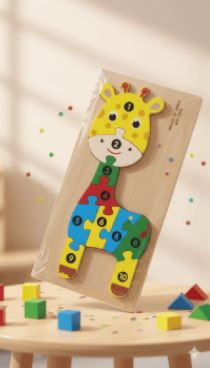 ROMPECABEZAS DE JIRAFA CON NUMEROS -24312-31B - Imagen 1