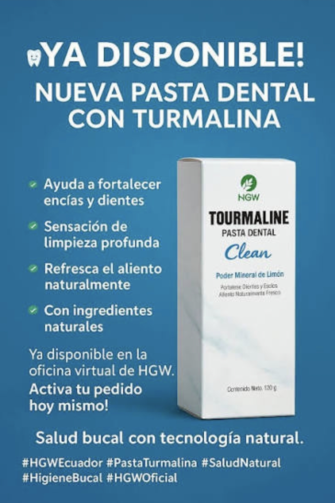 CREMA DENTAL DE TURMALINA SIN FLUOR - Imagen 2