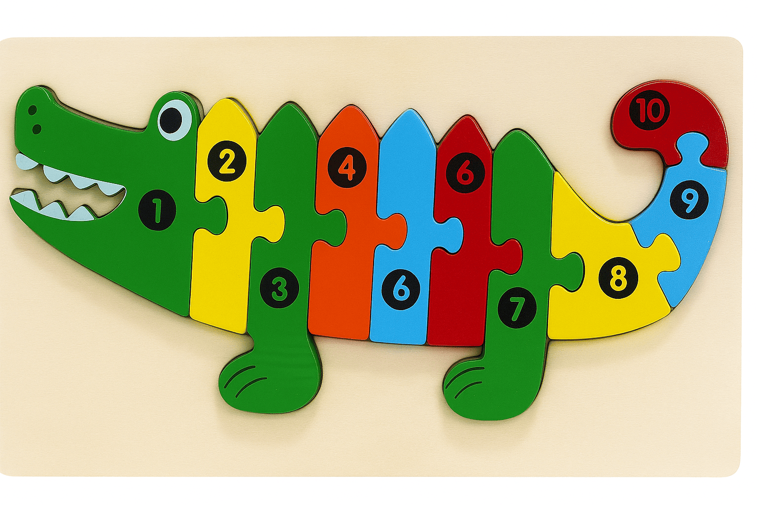 ROMPECABEZAS DE COCODRILO DE NUMEROS -24312-31E