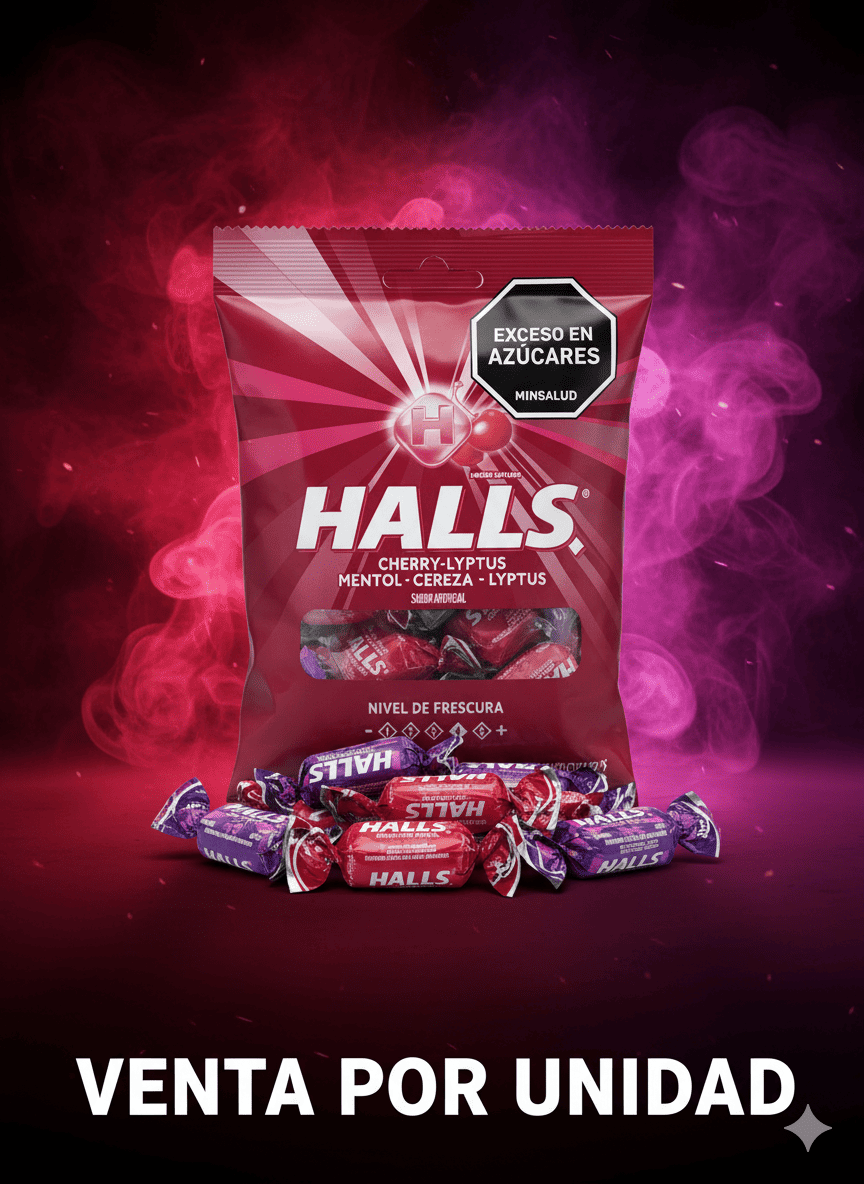 MENTAS HALLS TORMENTA DE SABORES -7702133445095 - Imagen 1